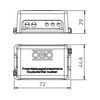 EPH-sín sárgaréz fix 43.5mm x 29mm x 72mm burkolattal 1809 BG OBO-BETTERMANN - 5015502