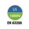 Kiselosztó PE/N sín nélkül UV-álló DC1000V 1x 12M falonkívüli szürke IP55 átlátszó 40CD GEWISS - GW40005