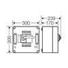 Terheléskapcsoló szekrény 3+N+PE 5P 128A burkolattal 300mmx 300mmx 239mm Mi77256 ENYMOD Hensel - 2000280