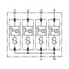 Túlfeszültség-korlátozó DEHNguard C T2 TN-S 230V/AC 40kA 4M DG M TNS 275 DEHN - 952400